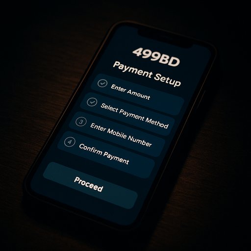 499BD পেমেন্ট সেটআপ ধাপ-চিত্র